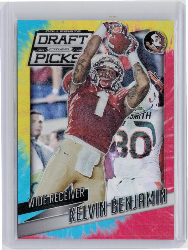 2015 Panini Prizm Collegiate Draft Picks Kelvin Benjamin Prizms Tie Dyed SN49 #6