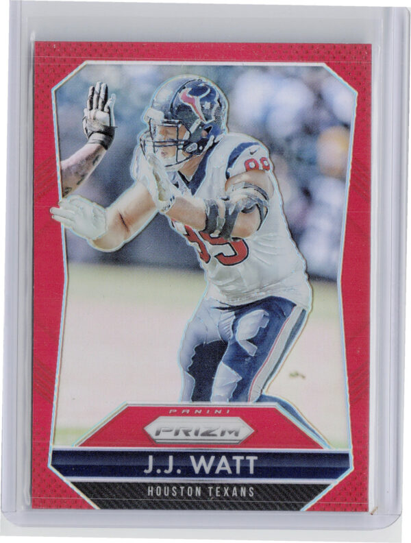 2015 Panini Prizm J.J. Watt Red Prizm #99 Texans