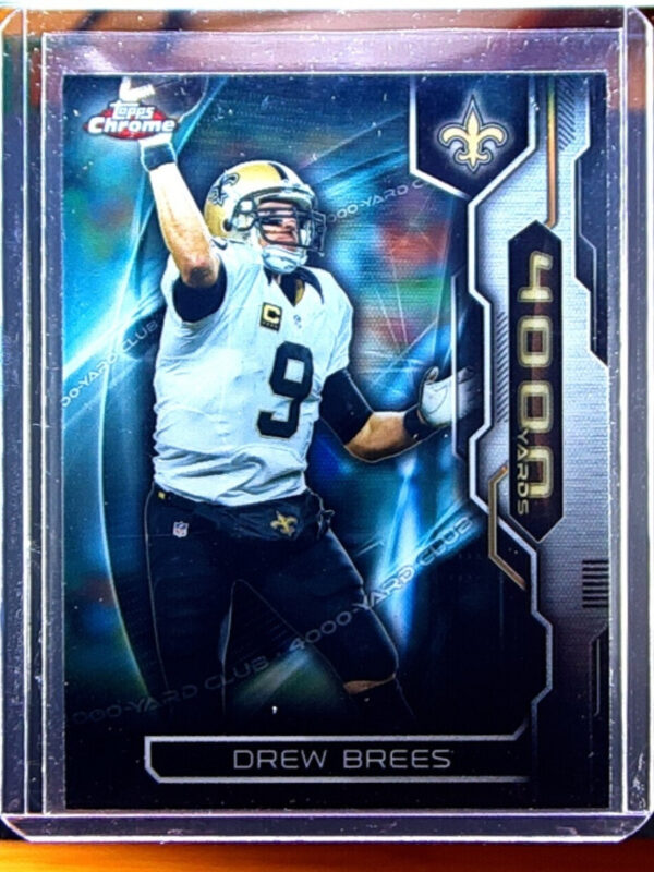 2015 Topps Chrome Drew Brees #AT4K-DB Saints All Time 4000 Yard Club