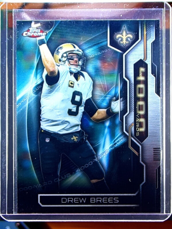 2015 Topps Chrome Drew Brees #AT4K-DB Saints All Time 4000 Yard Club