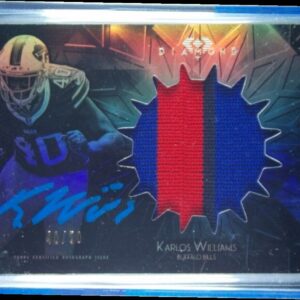 2015 Topps Diamond Karlos Williams AU SN50 MEM #RAJP-KWI Bills Rookie Autograph