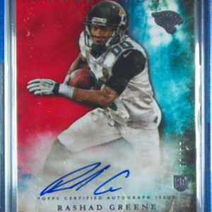 2015 Topps Inception Rashad Greene AU SN75 #RA-18 Jaguars Rookie Autographs Red