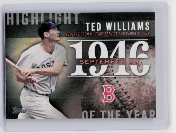2015 Topps Ted Williams #H-6 Sox Highlight of the Year