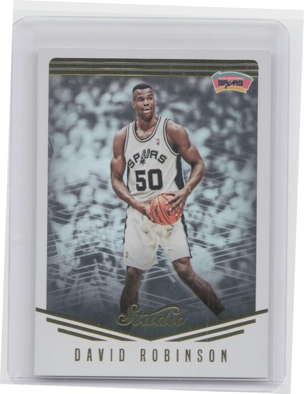 2016-17 Panini Studio David Robinson #58 Spurs