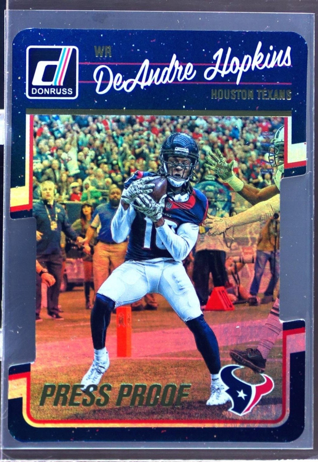 2016 Donruss DeAndre Hopkins Press Proofs Gold Die Cuts /25 #118 Texans
