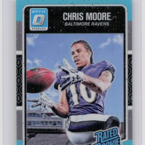 2016 Donruss Optic Chris Moore Aqua SN299 #157 Ravens