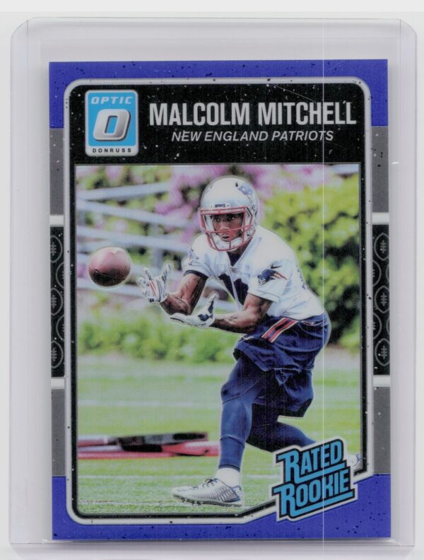 2016 Donruss Optic Malcolm Mitchell Blue SN149 #185 Patriots
