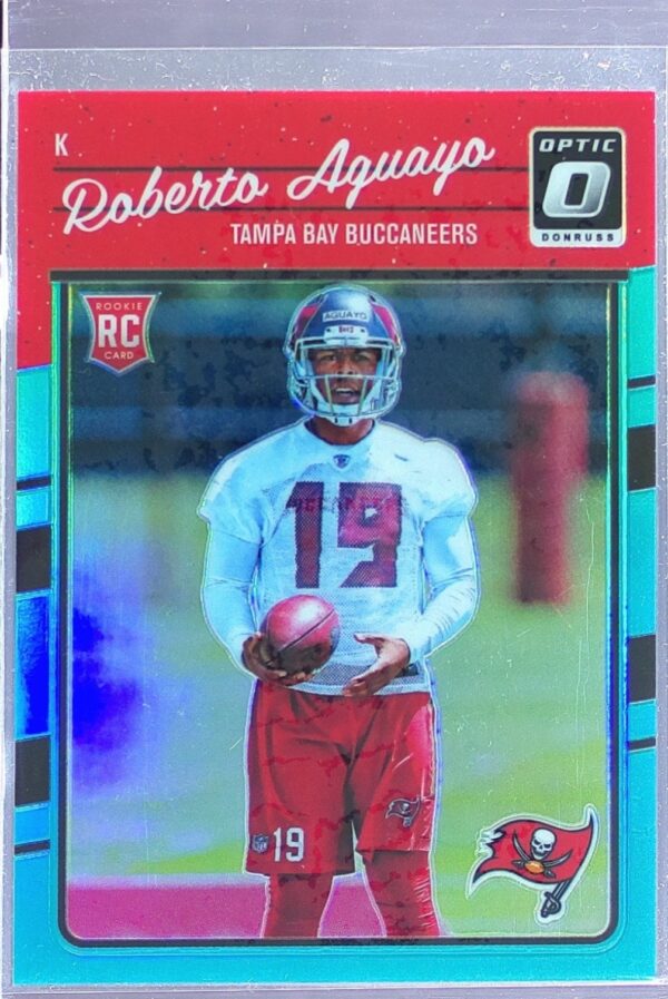 2016 Donruss Optic Roberto Aguayo Aqua /299 RC #137 Buccaneers