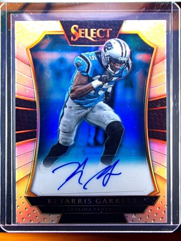 2016 Panini Select Keyarris Garrett AU SN199 #RS-KG Panthers Rookie Signatures P
