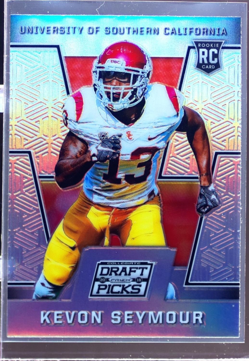 2016 Prizm Collegiate Draft Picks Kevon Seymour Prizms RC #217 Trojans