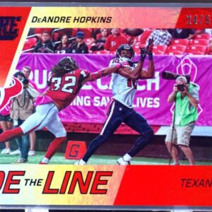 2016 Score DeAndre Hopkins /50 #3 Texans Toe the Line Red