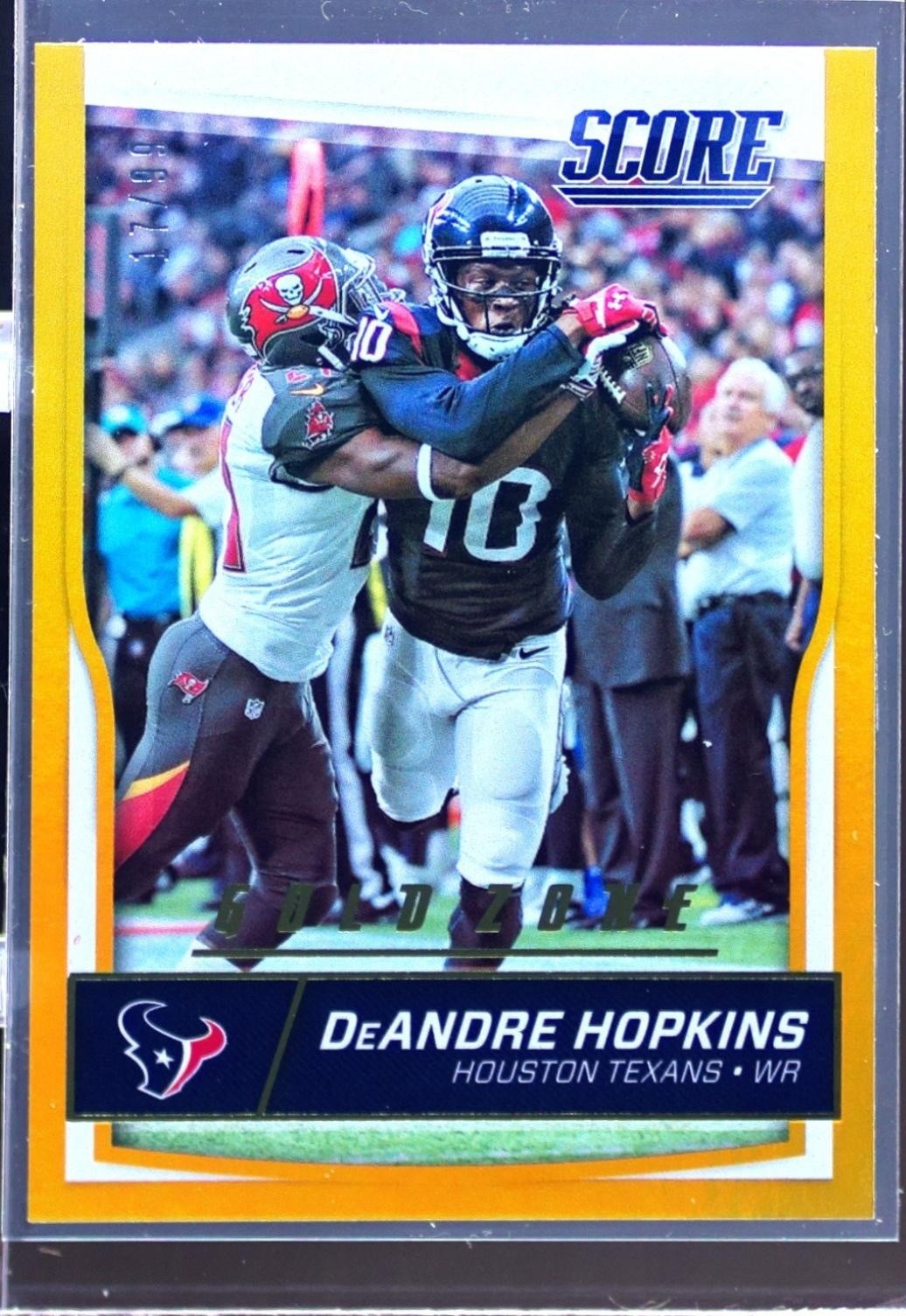 2016 Score DeAndre Hopkins Gold Zone /99 #131 Texans