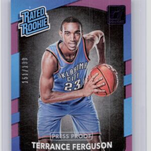 2017-18 Donruss Terrance Ferguson Press Proof Purple /199 #180 Thunder