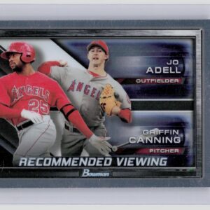 2017 Bowman Draft Jo Adell / Griffin Canning /5 #RV-LAA Angels Recommended View