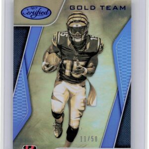 2017 Certified John Ross III /50 #GT-JR Bengals Gold Team Mirror Blue