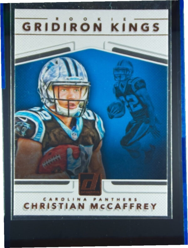2017 Donruss Christian McCaffrey #10 Panthers Rookie Gridiron Kings