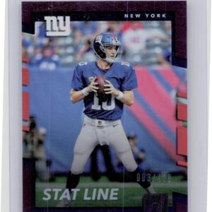 2017 Donruss Eli Manning Stat Line Season /400 #10 Giants
