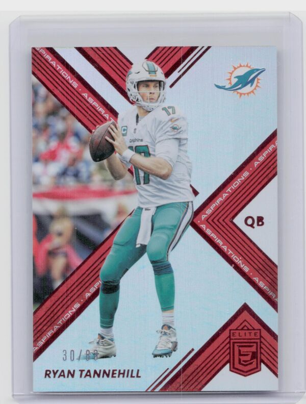 2017 Donruss Elite Ryan Tannehill Aspirations /83 #58 Dolphins