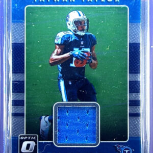 2017 Donruss Optic Taywan Taylor MEM #19 Titans Rookie Phenom Jerseys