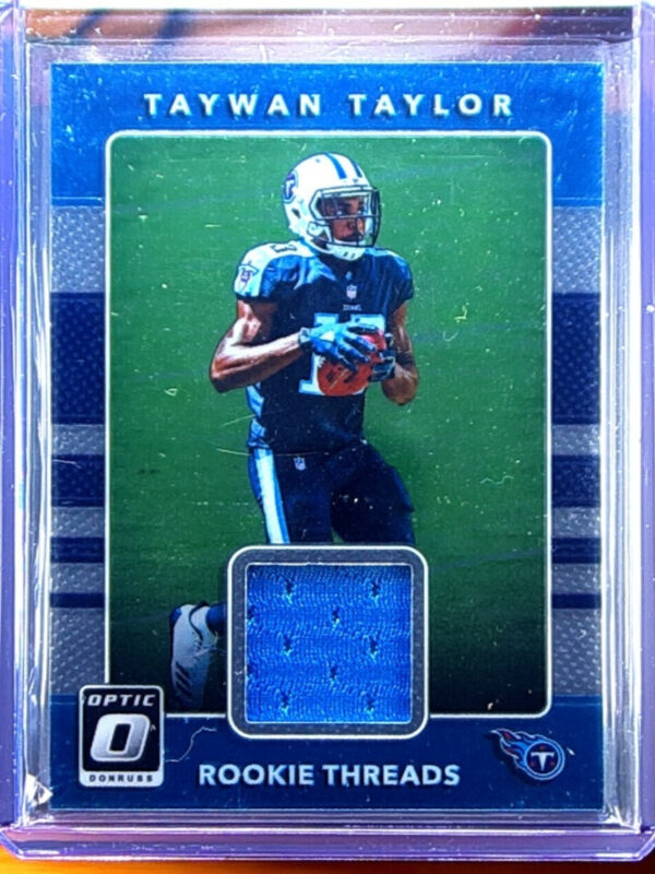 2017 Donruss Optic Taywan Taylor MEM #19 Titans Rookie Phenom Jerseys