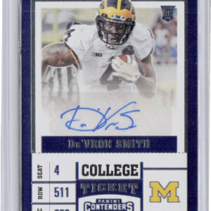 2017 Panini Contenders Draft Picks De'Veon Smith AU #166 Wolverines