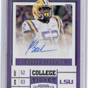2017 Panini Contenders Draft Picks Kendell Beckwith AU #261 Tigers