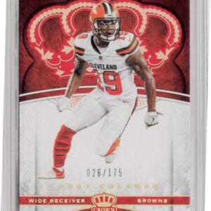 2017 Panini Crown Royale Corey Coleman Holo Gold SN175 #7 Browns