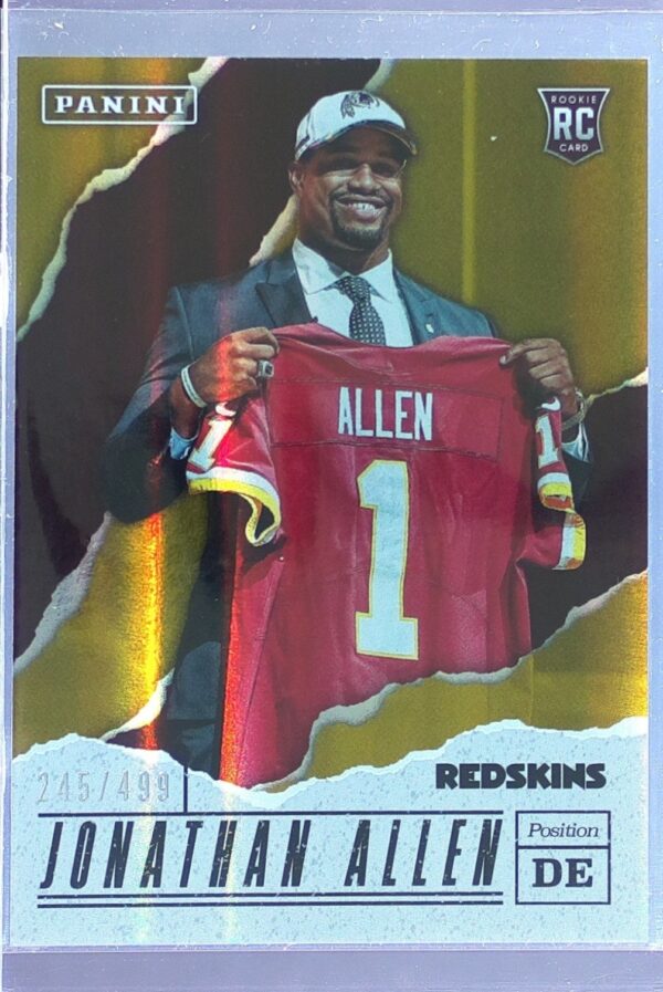 2017 Panini Father's Day Jonathan Allen /499 RC #56 Redskins