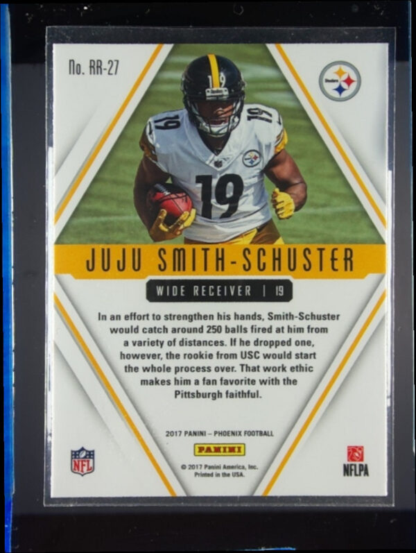 2017 Panini Phoenix JuJu Smith-Schuster #RR-27 Steelers Rookie Rising - Image 3