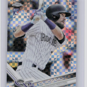 2017 Topps Chrome David Dahl X Fractor #186 Rockies