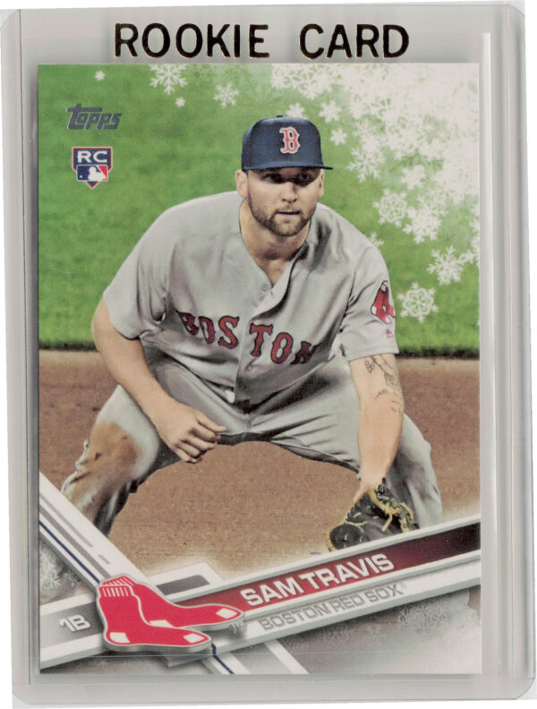 2017 Topps Holiday Sam Travis RC #HMW83 Sox