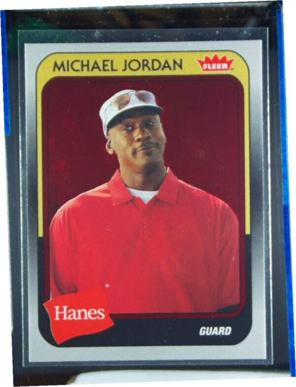 2018-19 Fleer Hanes Michael Jordan 30th Anniversary Michael Jordan Red Foil #MJ-