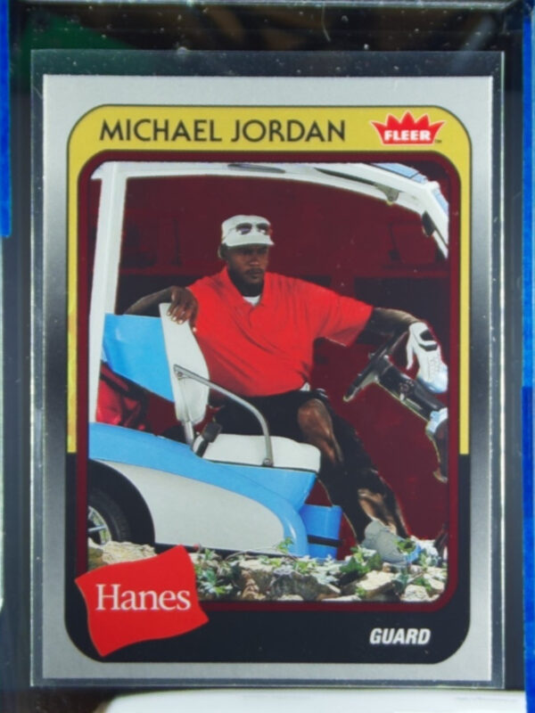 2018-19 Fleer Hanes Michael Jordan 30th Anniversary Michael Jordan Red Foil #MJ-