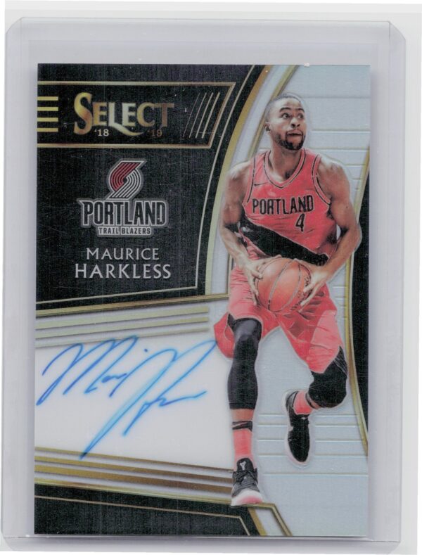 2018-19 Panini Select Maurice Harkless AU SN199 #SG-MHK Blazers Signatures