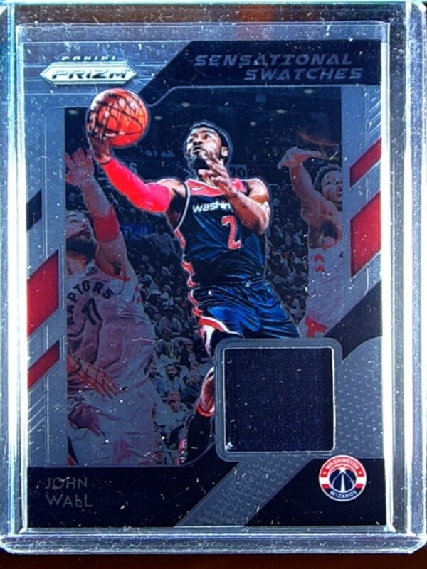 2018-19 Prizm John Wall JSY #36 Wizards Sensational Swatches