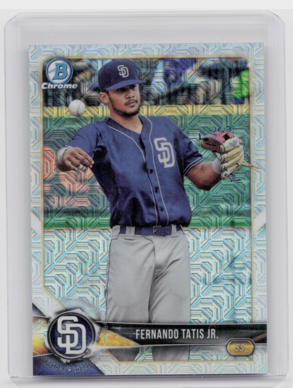 2018 Bowman Fernando Tatis Jr. #BCP114 Padres Chrome Prospects Mojo Refractor