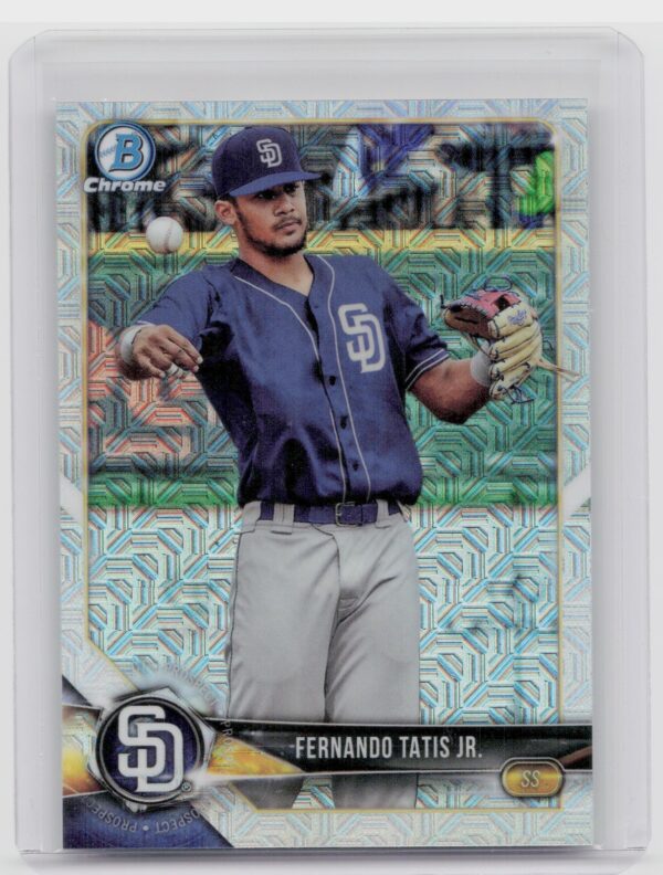 2018 Bowman Fernando Tatis Jr. #BCP114 Padres Chrome Prospects Mojo Refractor