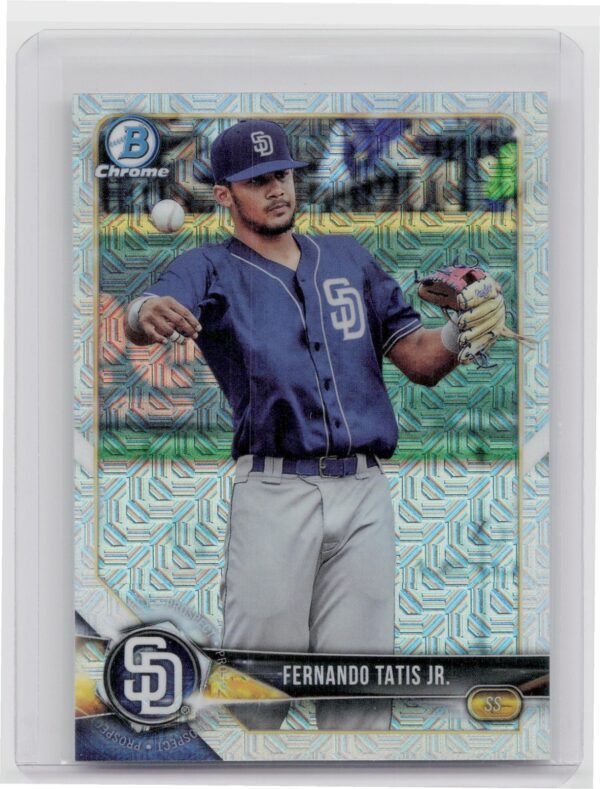 2018 Bowman Fernando Tatis Jr. #BCP114 Padres Chrome Prospects Mojo Refractor