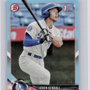 2018 Bowman Jeren Kendall /499 #BP23 Dodgers Prospects Sky Blue