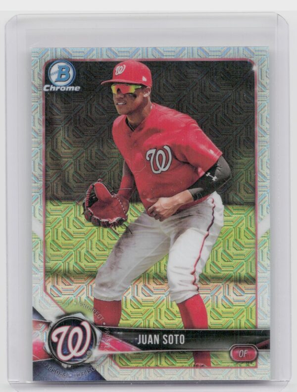 2018 Bowman Juan Soto #BCP52 Nationals Chrome Prospects Mojo Refractor