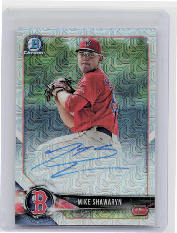 2018 Bowman Mike Shawaryn AU #BMA-MS Sox Chrome Mega Autographs