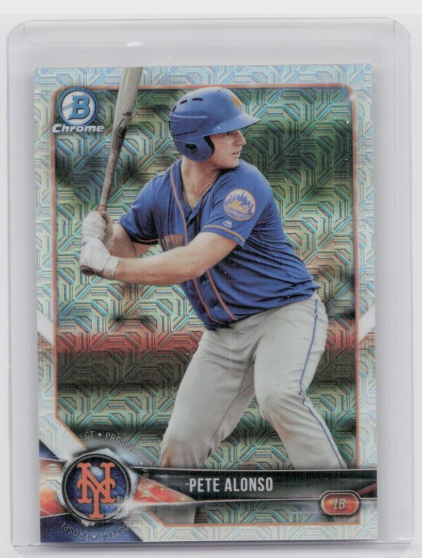 2018 Bowman Pete Alonso #BCP137 Mets Chrome Prospects Mojo Refractor