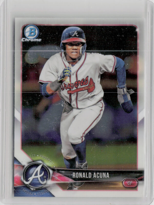 2018 Bowman Ronald Acuna #BCP1 Braves Chrome Prospects
