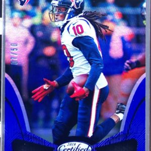 2018 Certified DeAndre Hopkins Mirror Blue /50 #90 Texans