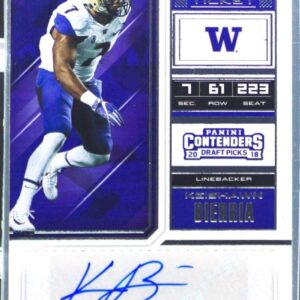2018 Contenders Draft Picks Keishawn Bierria RC Auto #229 Huskies