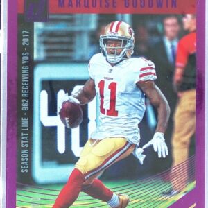 2018 Donruss Marquise Goodwin Season Stat Line /400 #251 49ers