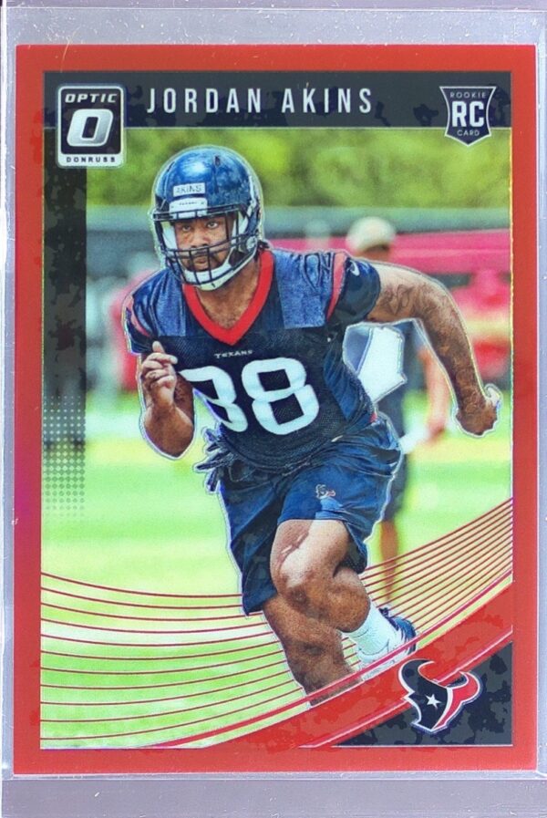 2018 Donruss Optic Jordan Akins Red /99 #141 Texans