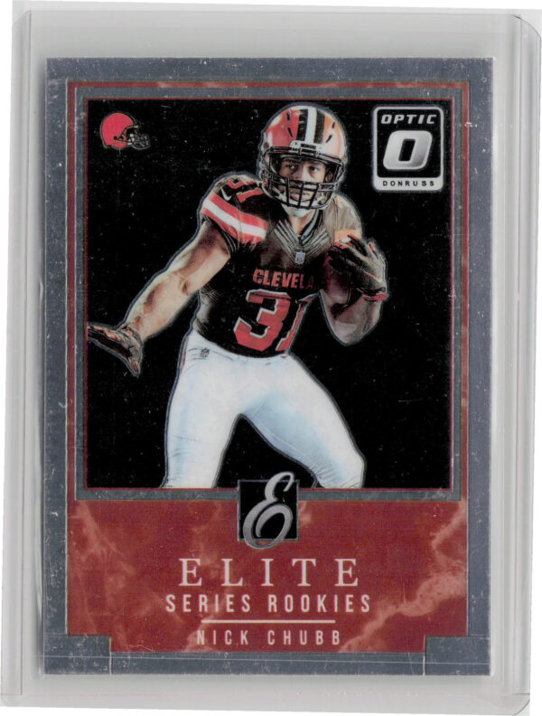 2018 Donruss Optic Nick Chubb #RES-NC Browns Rookie Elite Series