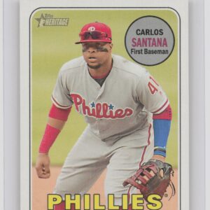 2018 Heritage Carlos Santana SP VAR #711 Phillies