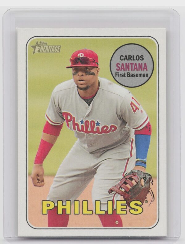 2018 Heritage Carlos Santana SP VAR #711 Phillies